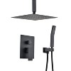 PAGED Shower Head Luxury Dual Shower Head with Self-cleaning Silicone Nozzle, Wall Mounted for Bathroom - 3 of 4