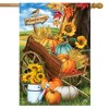 Briarwood Lane Fall House Flag 40x28 For Outdoor Pumpkin Cart For Fall House Flag - 2 of 4