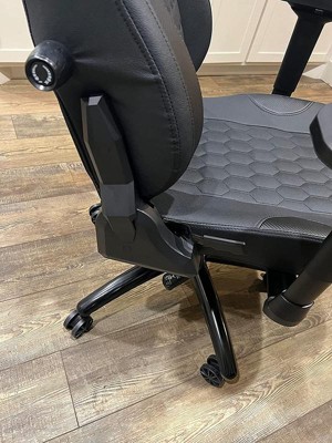 Emma And Oliver Black Ergonomic High Back Adjustable Gaming Chair With 4d  Armrests, Head Pillow And Adjustable Lumbar Support With Black Stitching :  Target