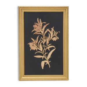 Cheung's Franziska Gold Framed Flower Decor - Wild Flowers - 1 of 2