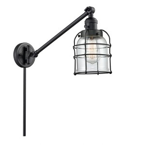 Bell Cage - 1 Light Swing Arm Wall Sconce In Industrial Style-25 Inches Tall and 8 Inches Wide - 1 of 1