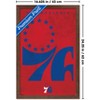 Trends International NBA Philadelphia 76ers - Logo 25 Framed Wall Poster Prints - 3 of 4