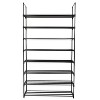 2 sets of 4-tier shoe racks, accommodating 32-35 pairs of shoes.Ideal for bedrooms,entryways, hallways,and closets.Black - 2 of 4