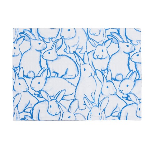 C&f Home Blue Bun & Plaid Placemat, Set Of 6 : Target