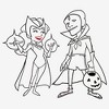 Women's Marvel WandaVision Outline Sketch T-Shirt - 2 of 4