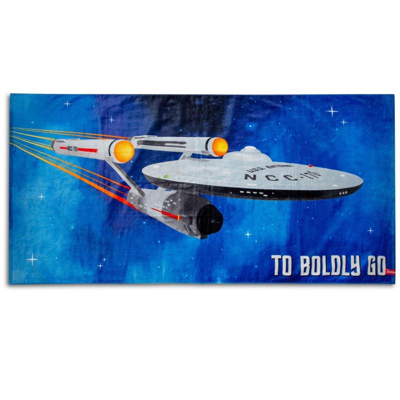 Ukonic Star Trek: The Original Series "Boldly Go" Beach Towel | 60 x 30 Inches, 1 of 8