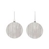 Transpac Glass 5.5 in. Multicolored Christmas Painted Birch Forest Ornament Set of 2 - 3 of 4