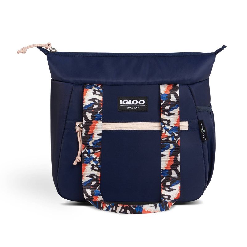 Igloo Repreve Carry All Lunch Bag with Pack In - Navy Butterfly, 6 of 10