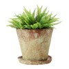 Creative Co-Op Cement Planter with Saucer - 3 of 4