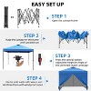 Ainfox 12ft x12ft Pop Up Canopy Outside Canopy, Patented One Push Tent Canopy with Wheeled Carry Bag, Bonus 8 Stakes and 4 Ropes - 4 of 4