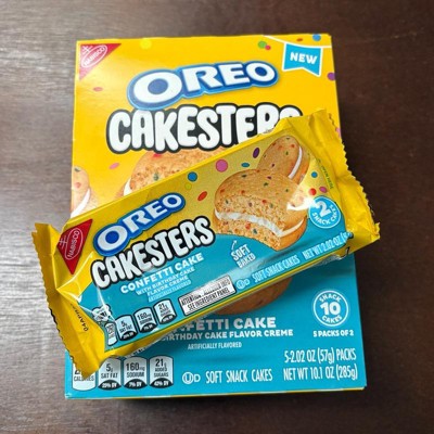 Oreo Cakesters Confetti Soft Snack Cakes Snack Packs - 10.1oz/5ct : Target
