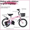 HOMEFUN 16 inch sporty kids bike with training wheels and stand Adjustable saddle Suitable - 2 of 4