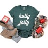 Simply Sage Market Women's Holly Jolly Bold Cursive Short Sleeve Graphic Tee - 3 of 4
