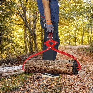 36 Inch 4 Claw Log Tongs With 36'' Opening 3000 Pounds (1360kg) Large Capacity Highly Visible Carbon Steel Grip Skidding Tongs - 1 of 4