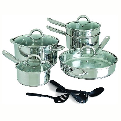 Photo 1 of (READ FULL POST) Gibson Home Abruzzo Stainless Steel 12-pc. Cookware Set