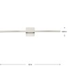 Progress Lighting Phase 5 Linear Vanity Light, 1-Light Wall Light, Brushed Nickel, Acrylic Lens - 3 of 4