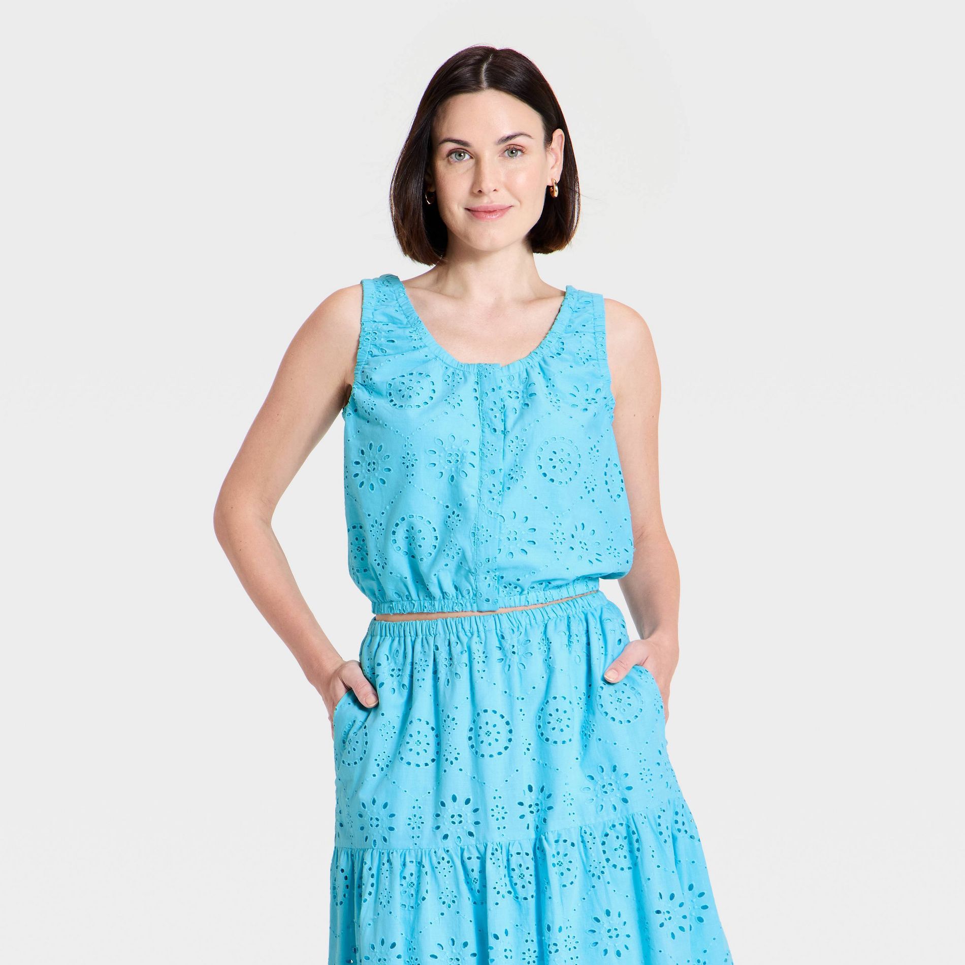 Women's Button-Front Tank Top - A New Day™
