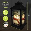Briarwood Lane Winter Lantern 13.5" x 5.5" x 5.5" Smiling Snowman For Winter Lantern - 3 of 3