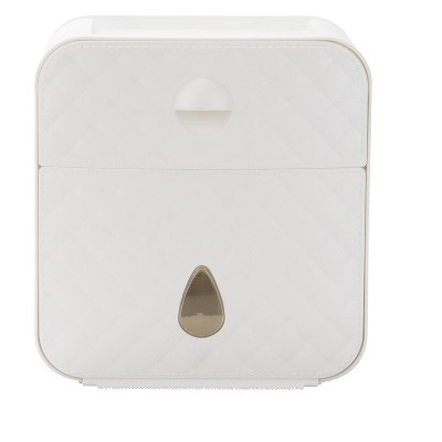 Mind Reader White Wall Mount Touchless Tissue Dispenser