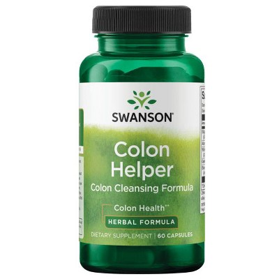 Swanson Colon Helper - Promotes Digestive Health using Vervain, Goldenseal Root, Slippery Elm Bark & More - Herbal Supplement (60 Capsules).