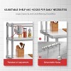 Nasitip Stainless Steel Table with Overshelves, Commercial Work Table with Shelf, Metal Kitchen Prep Table & Shelving Combo - 4 of 4