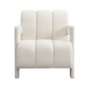 CAVINAS 1PC/2PCS Modern Minimalist Accent Armchair,Sturdy Frame Comfy Sitting Chair,L-Shaped Lounge Chair for Living Room,Bedroom - 2 of 4