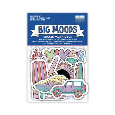 Big Moods Vsco Girl Sticker Pack 10pc : Target