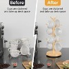 Mug Holder Tree, Black Coffee Cup Holder with 8 Hooks, Bamboo Mug Hanger Stand for Counter,It is very suitable for placing mugs, and even jewelry - 4 of 4