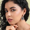 SOHI Women's Antique Silver Party Drop Earrings - 3 of 4