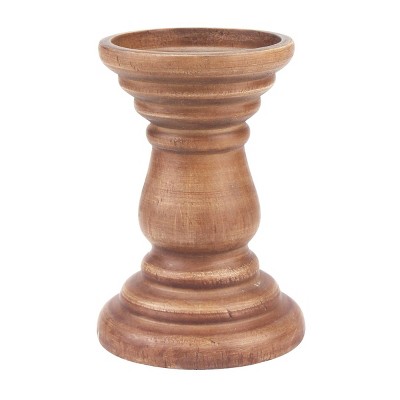 5.9" Candle Stick Holder Brown - Stonebriar Collection
