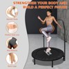 SEVOBAL Adjustable Foam 40" Mini Rebounder Trampoline for Adults Fitness Rebounder for Adults Indoor Outdoor Workouts, Black, 40"*40"*30" - 2 of 4