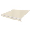 vidaXL Side Awning Cream Polyester Large Retractable Rectangular - 2 of 4