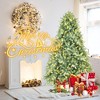 Whisen 4FT Artificial Pre-Lit Christmas Tree, 150 LED Lights, 592 PE+PVC Tips, Hinged Branches, Sturdy Metal Stand - 3 of 4