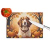 NEW Brittany Spaniel Fall Glass Cutting Board Decorative Tempered Glass Kitchen Cutting and Serving Board Large Size Chopping Board - 3 of 4
