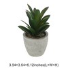 Unique Bargains Artificial Plants Mini Pulp Plastic 3.54"x3.54"x5.12" 1 Pc - 3 of 4