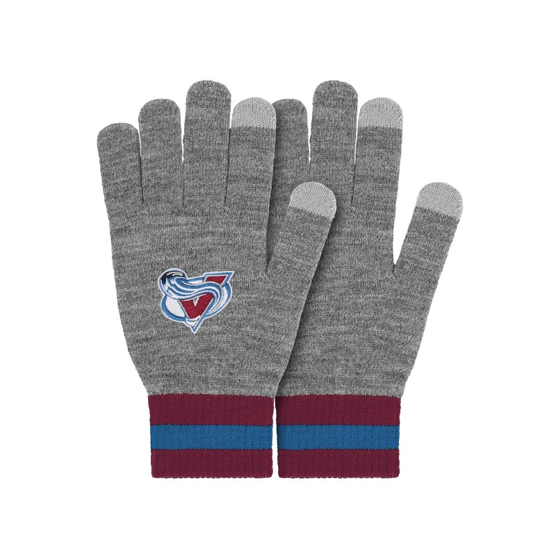 NHL Colorado Avalanche Gray Big Logo Glove, 1 of 5