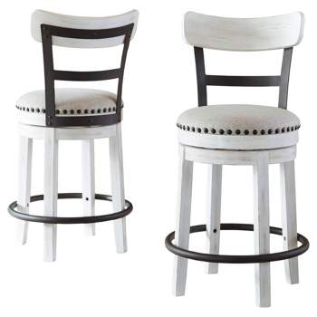 Valebeck Upholstered Swivel Counter Height Barstool - Signature Design by Ashley