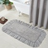 Burlap Dove Grey Bathmat 27x48  VHC Brands - 3 of 3