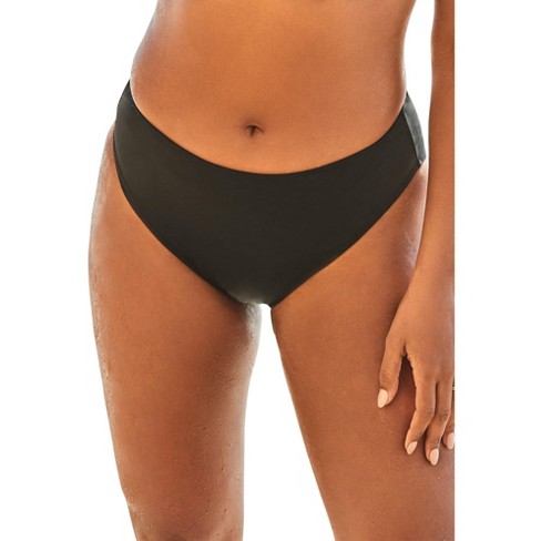 Swimsuits For All Women's Plus Size High Leg Swim Brief, 14 - Black : Target