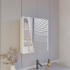 GlasFlength Decorative Wall Mirrors Bathroom Decor Cabinet Accent Mirror Vanity Mirrors Open Shelves for Bathroom Wall, White, 19.7"*23"*23.3" - 2 of 4
