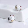 Cat Charm for Women European Bead for Bracelet Enamel Sterling Silver Ginger Lyne Collection - 3 of 4