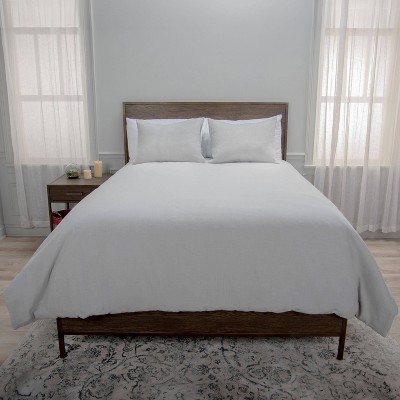 Rizzy Home 3pc King Blackberry Grove Solid Comforter Set Gray