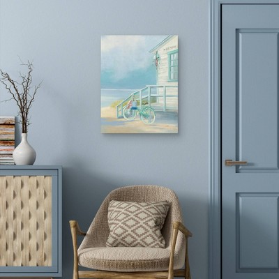 Morning Ride Coastal Scene Canvas Art Print, 22" x 28"