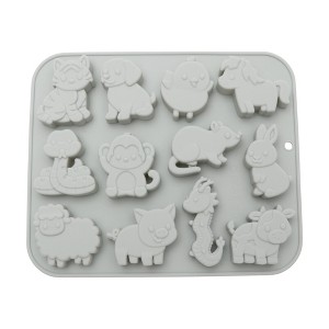 Unique Bargains Candy Making Moulds 12-Cavity Candy Mould Hand Wash 7.83"x6.57"x0.75" 1 Pc - 1 of 4