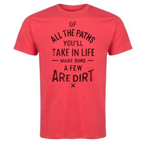 Men's - Country Casuals - Of All The Paths You Take Dirt Short Sleeve Graphic T-Shirt - 1 of 4