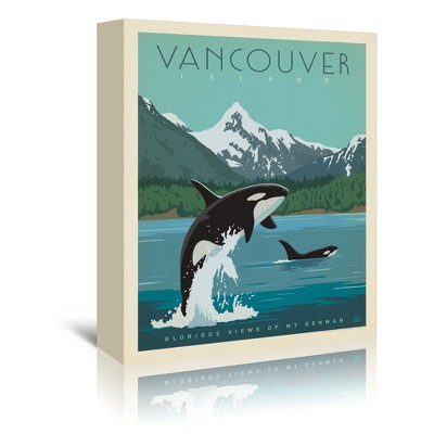 Canada Vancouver Island Orcas by Anderson Design Group Wrapped Canvas -  5" x 7" - Americanflat