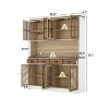 Famapy Brown Kitchen Cabinet with Louvered Doors: The Epitome of Kitchen Elegance and Functionality - 3 of 4