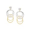 Ross-Simons 14kt Yellow Gold and Sterling Silver Circle Drop Earring Jackets - 4 of 4