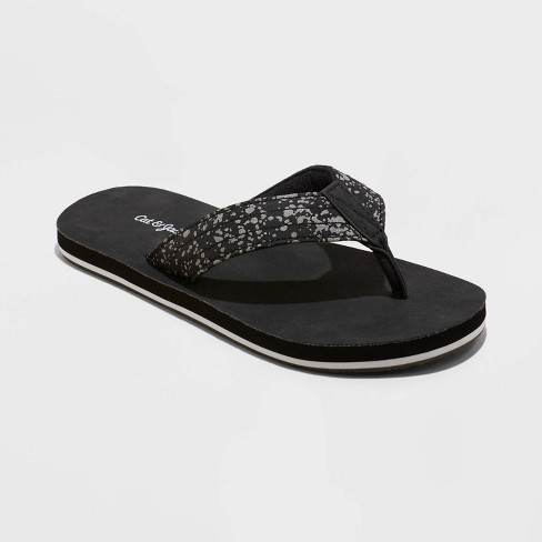 Women's Cali Flip Flop Sandals - Shade & Shore™ Black 9 : Target