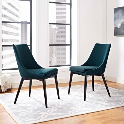 Azure Upholstered Metal Side Chair Set of 2